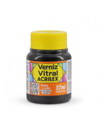 Barniz Vitral Naranja 37 ML, ACRILEX