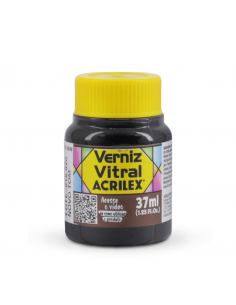 Barniz Vitral Marrón 37 ML, ACRILEX