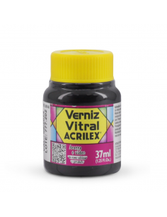 Barniz Vitral Rosa 37 ML, ACRILEX