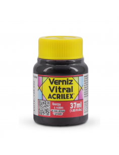 Barniz Vitral Coral 37 ML, ACRILEX