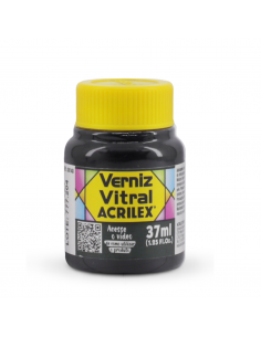 Barniz Vitral Negro37 ML, ACRILEX