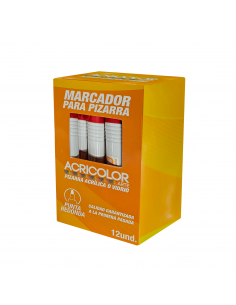 Marcadores de Pizarra Rojo, ACRICOLOR