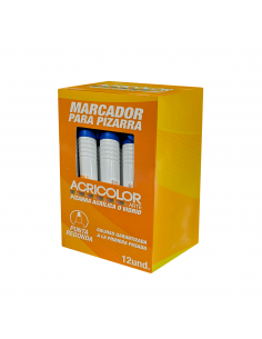 Marcador de Pizarra Azul, ACRICOLOR