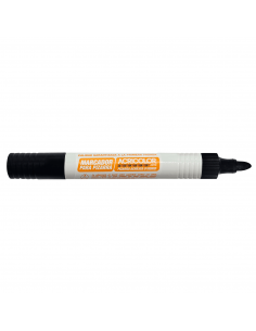 Marcador de Pizarra Negro, ACRICOLOR