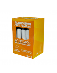 Caja de Marcadores de Pizarra Negro, ACRICOLOR