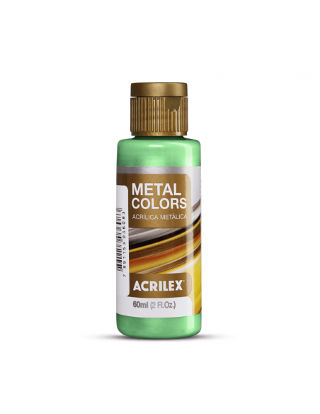 Pintura Acrílica Metal Colors Verde Musgo 60ml, ACRILEX