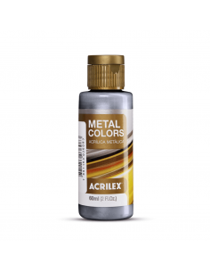 Pintura Acrílica Metal Colors Negro 60ml, ACRILEX