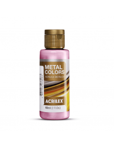 Pintura Acrílica Metal Colors Rosa 60ml, ACRILEX