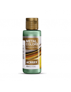 Pintura Acrílica Metal Colors Verde Oliva 60ml, ACRILEX