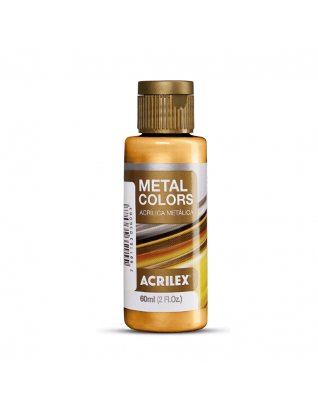 Pintura Acrílica Metal Colors Oro Viejo 60ml, ACRILEX