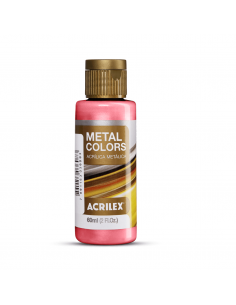 Pintura Acrílica Metal Colors Rojo 60ml, ACRILEX