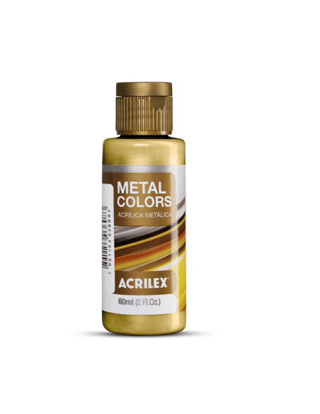 Pintura Acrílica Metal Colors Bronce 60ml, ACRILEX