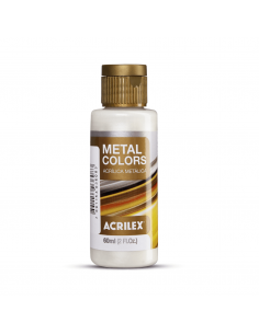 Pintura Acrílica Metal Colors Blanco 60ml, ACRILEX