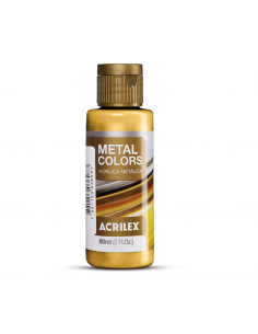 Pintura Acrílica Metal Colors Oro Sol 60ml, ACRILEX