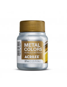 Pintura Acrílica Metal Colors Aluminio 37ml, ACRILEX