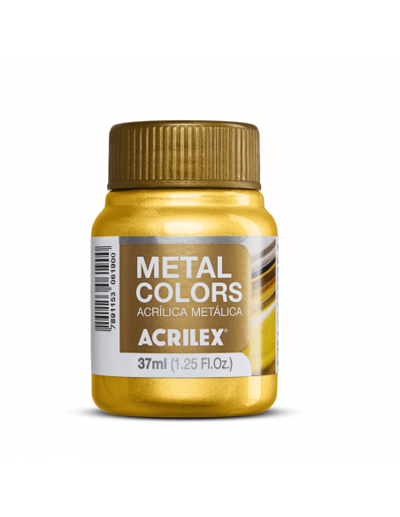 Pintura Acrílica Metal Colors Dorado Solar 37ml, ACRILEX