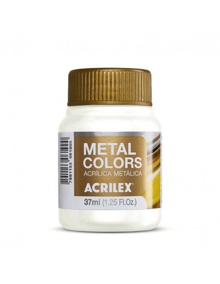 Pintura Acrílica Metal Colors Blanco 37ml, ACRILEX