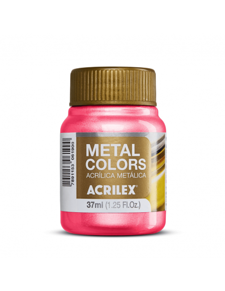 Pintura Acrílica Metal Colors Rojo 37ml, ACRILEX