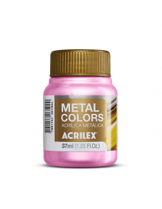 Pintura Acrílica Metal Colors Rosa 37ml, ACRILEX