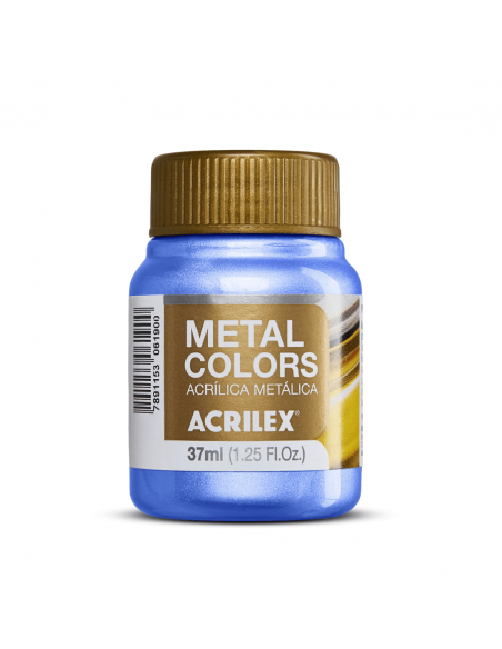 Pintura Acrílica Metal Colors Azul Mar 37ml, ACRILEX