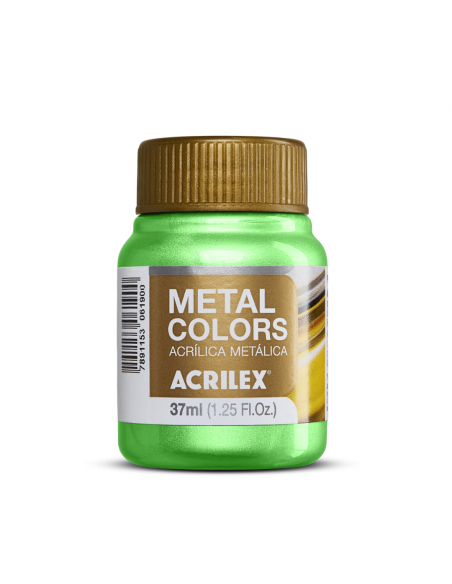 Pintura Acrílica Metal Colors Verde Musgo 37ml, ACRILEX