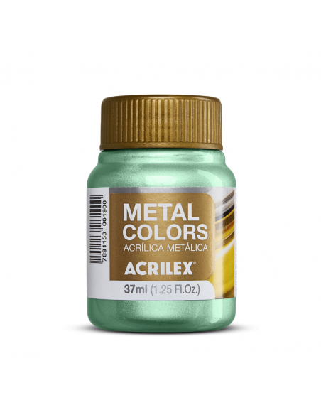 Pintura Acrílica Metal Colors Verde Oliva 37ml, ACRILEX