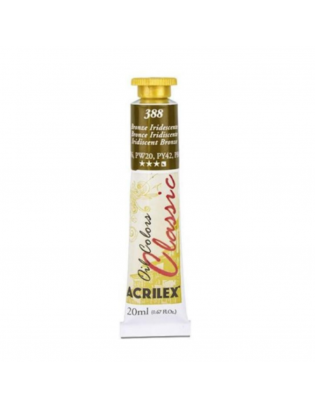 Oil Colors 388 Bronce Iridiscente Metálico 20ml ACRILEX