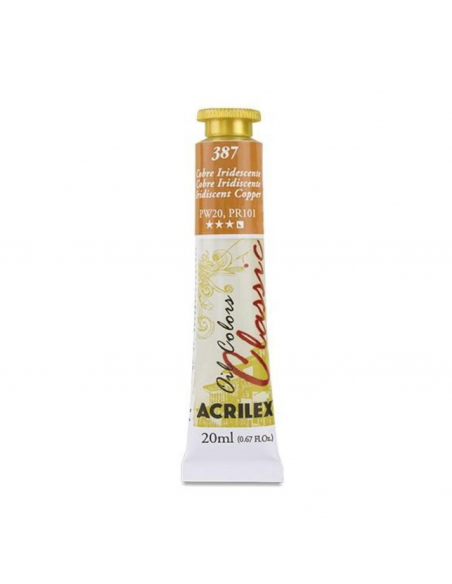 Oil Colors 387 Cobre Iridiscente Metálico 20ml ACRILEX