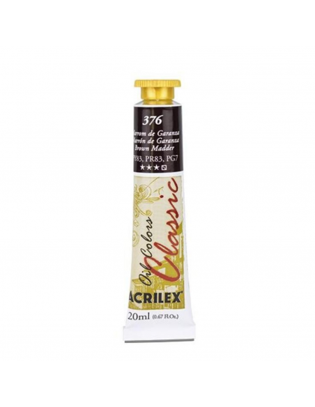 Oil Colors 376 Marrón de Garanza 20ml ACRILEX
