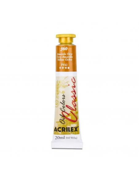 Oil Colors 360 Ocre Amarillo 20ml ACRILEX