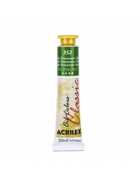 Oil Colors 352 Verde Permanente Claro 20ml ACRILEX