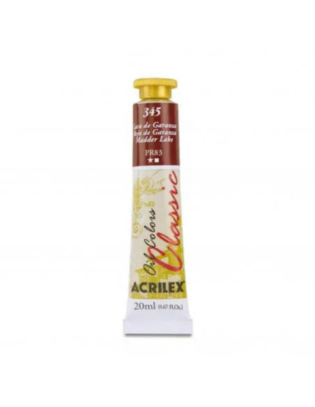 Oil Colors 345 Laca de Garanza 20ml ACRILEX