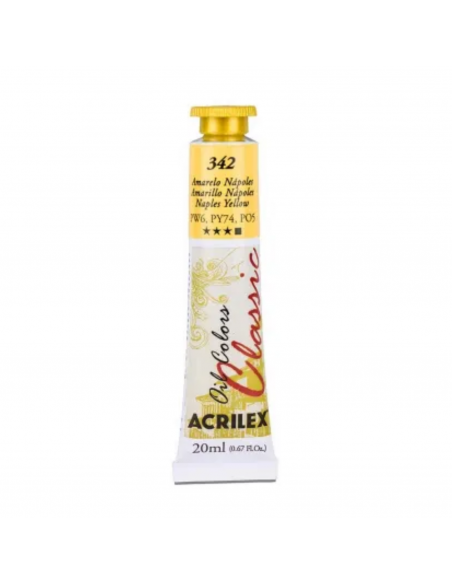 Oil Colors 342 Amarillo Nápoles 20ml ACRILEX