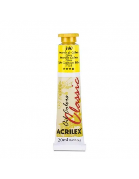 Oil Colors 340 Amarillo Cadmio Claro 20ml ACRILEX