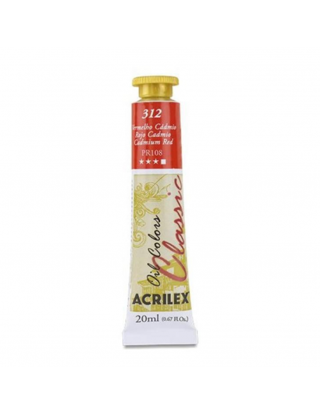 Oil Colors 312 Rojo Cadmio 20ml ACRILEX