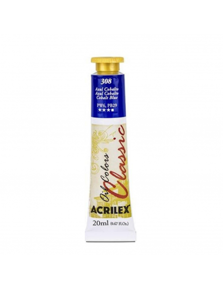 Oil Colors 308 Azul Cobalto 20ml ACRILEX