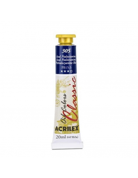 Oil Colors 305 Azul Ftalocianina 20ml ACRILEX