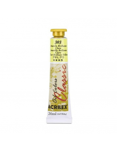 Oil Colors 303 Amarillo Brillante Claro 20ml ACRILEX