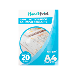 Papel Fotográfico Adhesivo Brillante LIDEART