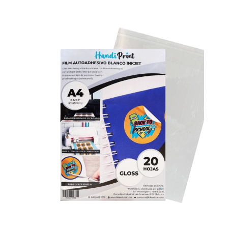Film Autoadhesivo Inkjet A4 LIDEART