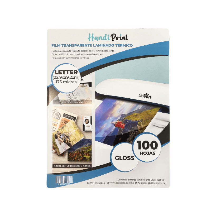 Lamina para Plastificar Letter LIDEART