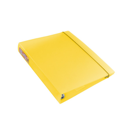 Carpeta tres anillos color amarillo, ACRIMET