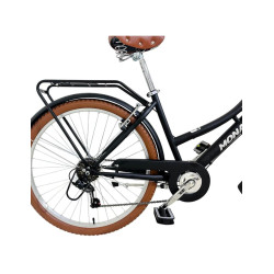 Bicicleta Aro 26 Turquesa City 6V Negro y Marron  MONARK  - jobbi