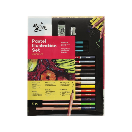 Set de Dibujo en Colores Pasteles MONT MARTE - Jobbi