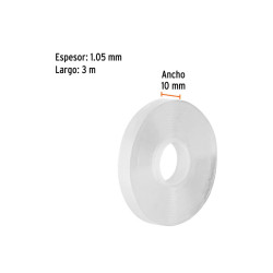 Cinta Plastica de Doble Cara, transparente FIVE STICK- jobbi