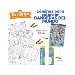 Lamina de Banderas del Mundo YO JUEGO - jobbi