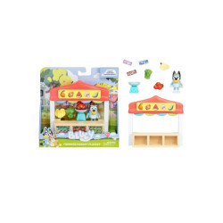 Juego de Bluey Serie 10 Heladeria y Mercado Agricultores SURT- jobbi