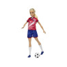 Muñeca Barbie Futbolista Camisa Roja - jobbi