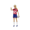 Muñeca Barbie Futbolista Camisa Roja - jobbi