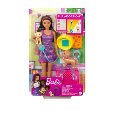 Muñeca Barbie Adopta un Perrito -  jobbi